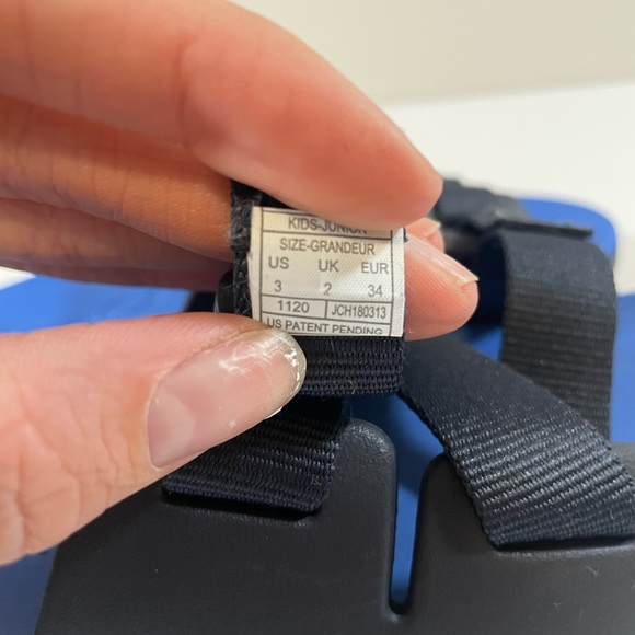 Chaco CHILLOS ACTIVE Unisex Kid's Slide Slip On Sandal Blue Size 3 Boys Sandals - Picture 7 of 8